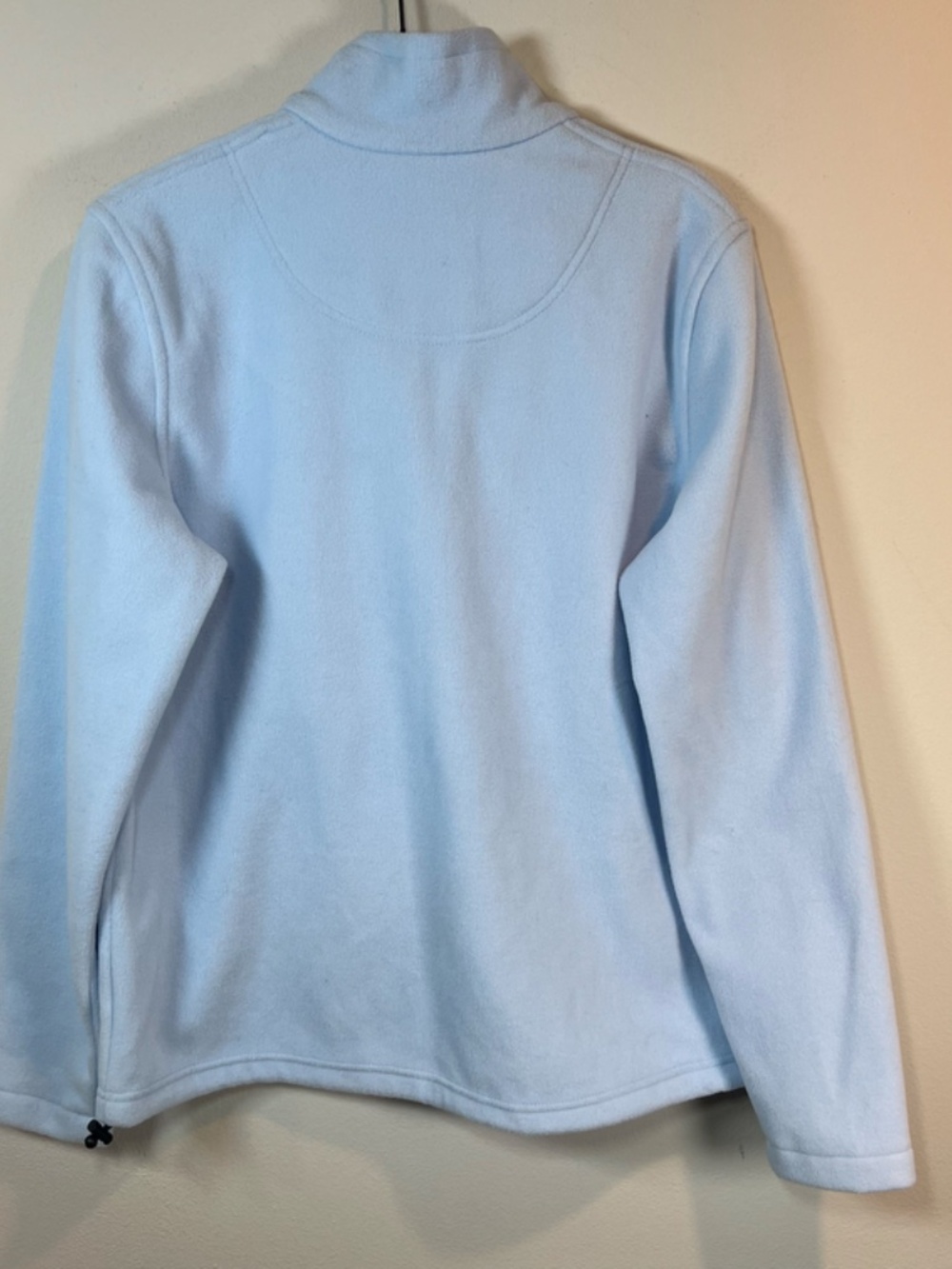 Natural Reflections Full Zip Fleece Jacket Light Blue Zip Pocket Cozy NEW Medium - Picture 11 of 14